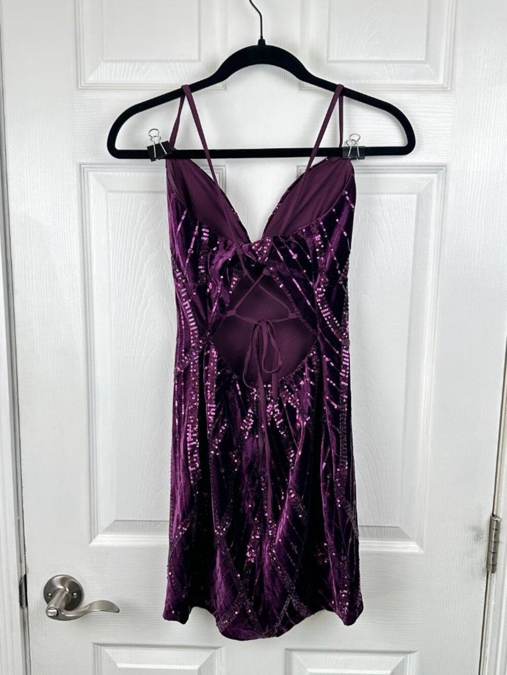 Purple Homecoming Mini Dress - Windsor - sz S - Picture 4 of 4